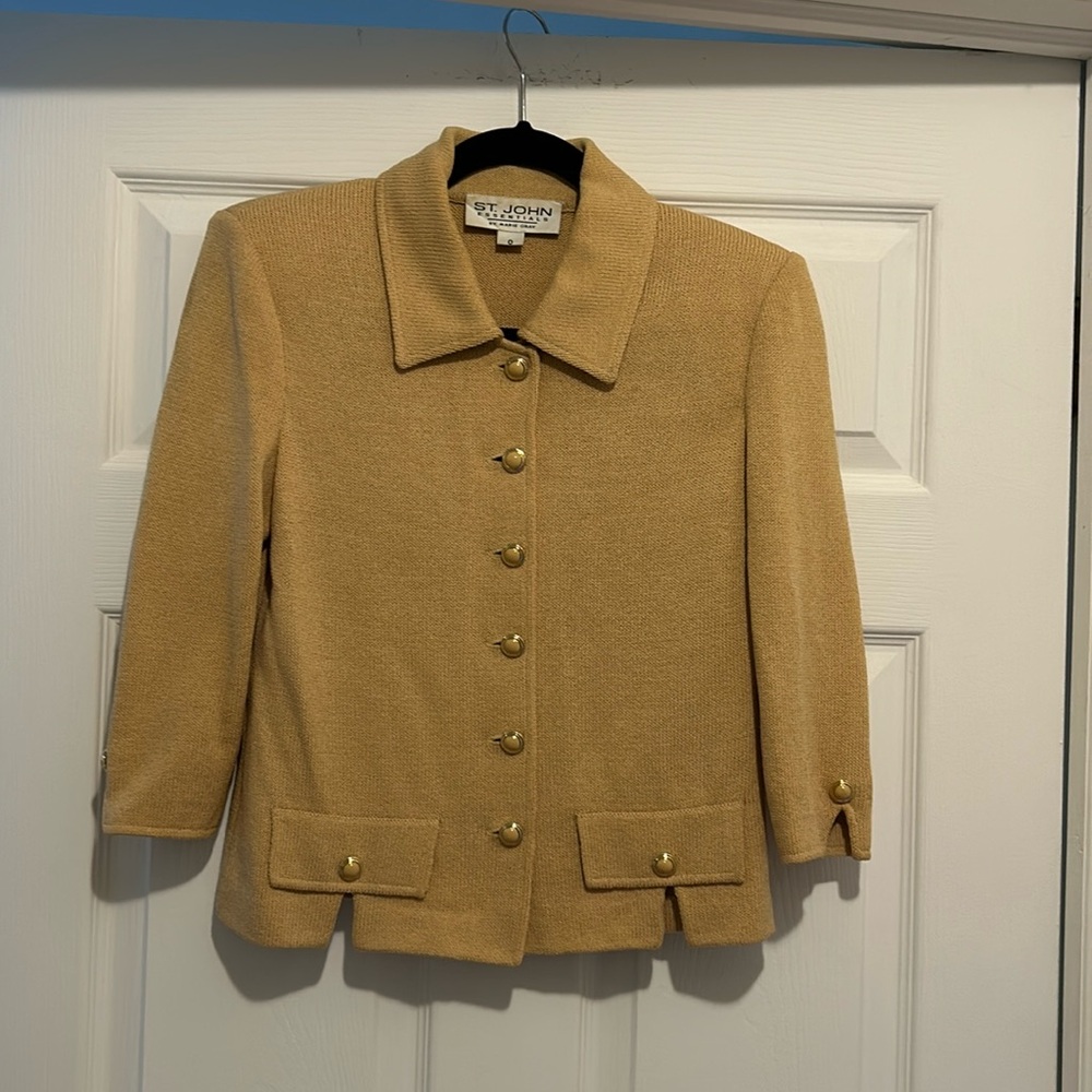 St. John Tan Jacket size 0